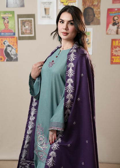 Bondi Blue Khaddar Farshi Shalwar Salwar Kameez Online in KSA Riyadh Saudi Arabia Oman Bahrain Qatar