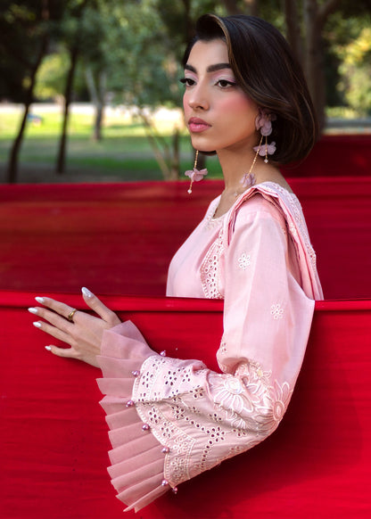 Botanical Motif Lawn Festive Wear Suit Online in Sri Lanka India Australia
