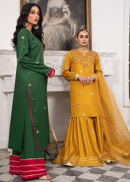 Bottle Green Festive Silk Suit with Dupatta Online in Dubai DXB UAE Abudhabi Meena Bazaar