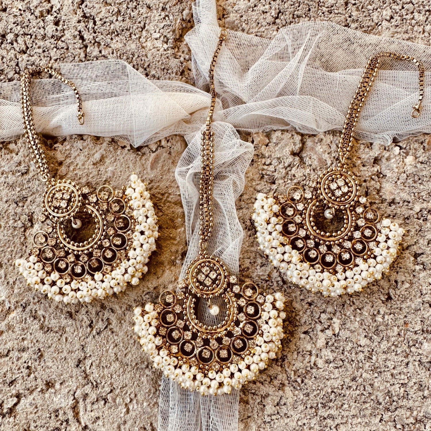 Bridal Gajra Jewellery Set Online in KSA Riyadh Saudi Arabia Oman Bahrain Qatar