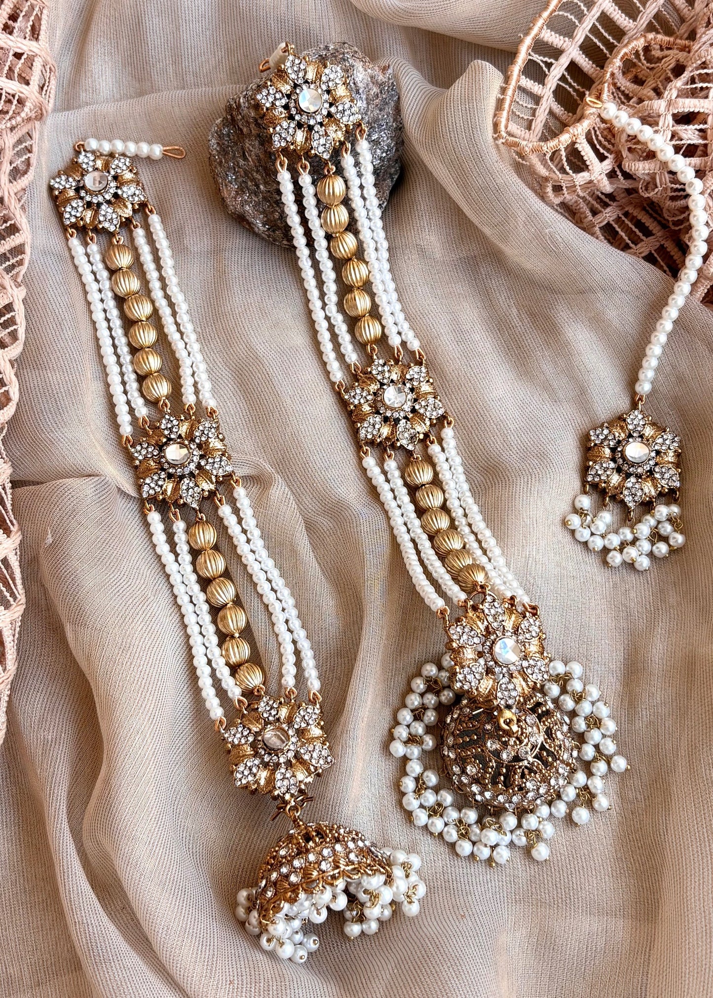 Bridal Gold Plated Jewellery Set Online in KSA Riyadh Saudi Arabia Oman Bahrain Qatar