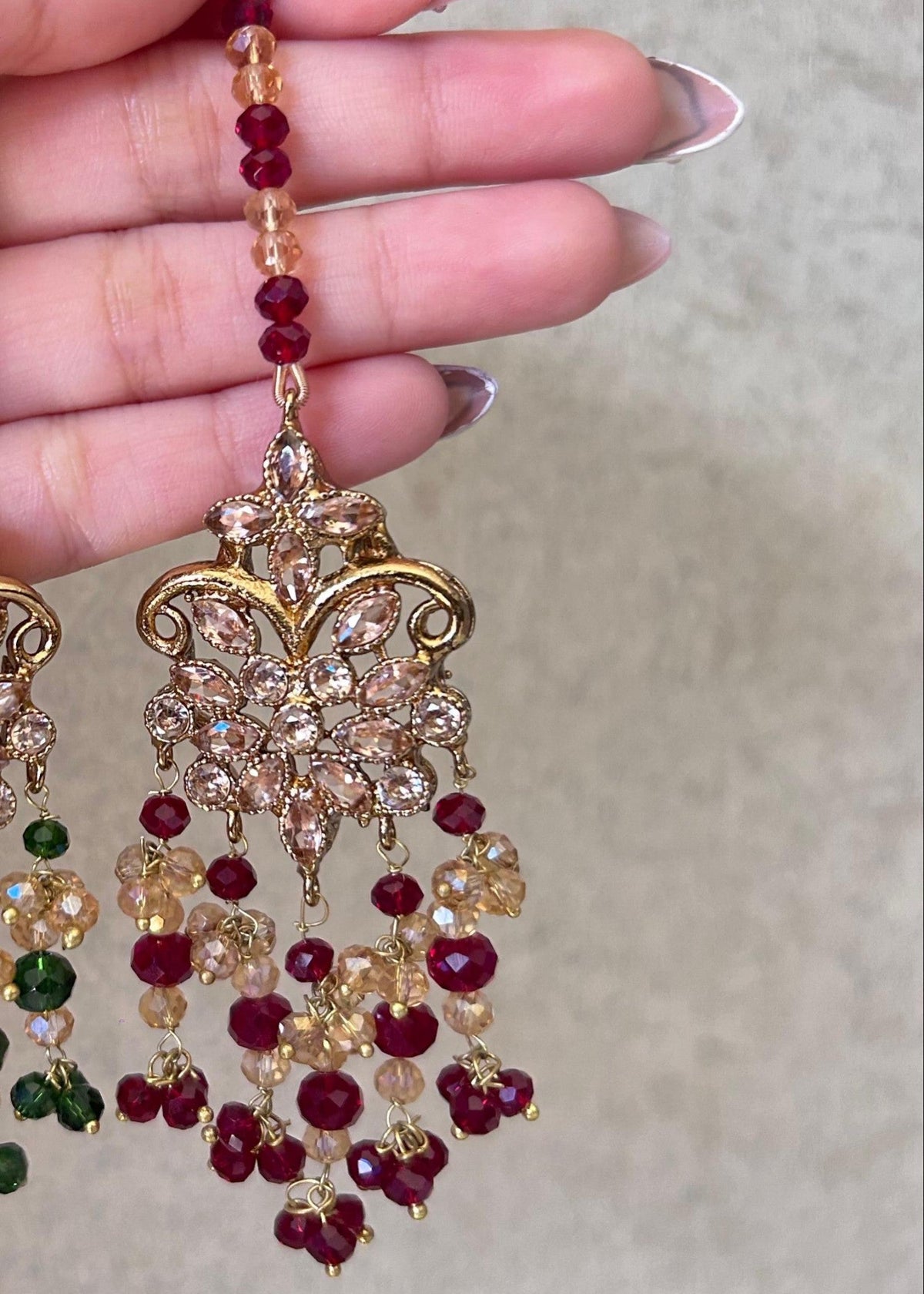 Bridal Jhumki Tika Jewellery Set Online in UK USA Canada