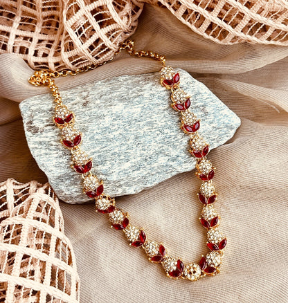 Bridal Red Jewellery Set for Festive Occasions Online in KSA Riyadh Saudi Arabia Oman Bahrain Qatar