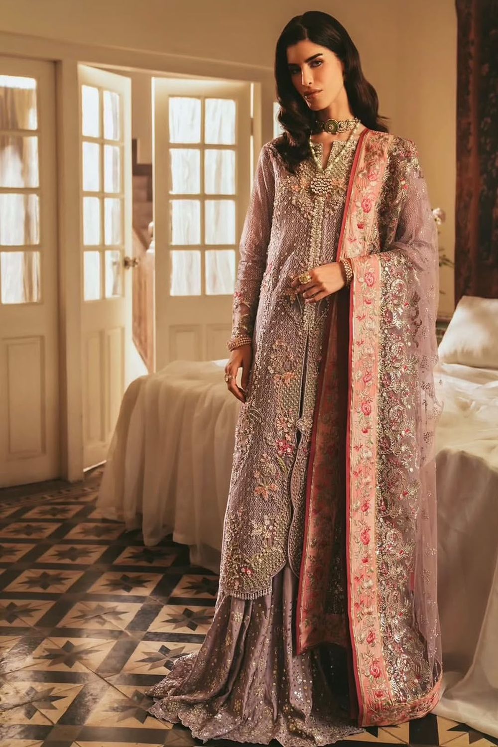 Chiffon Pakistani Suit Online in Dubai UAE Abudhabi Ajman Sharjah