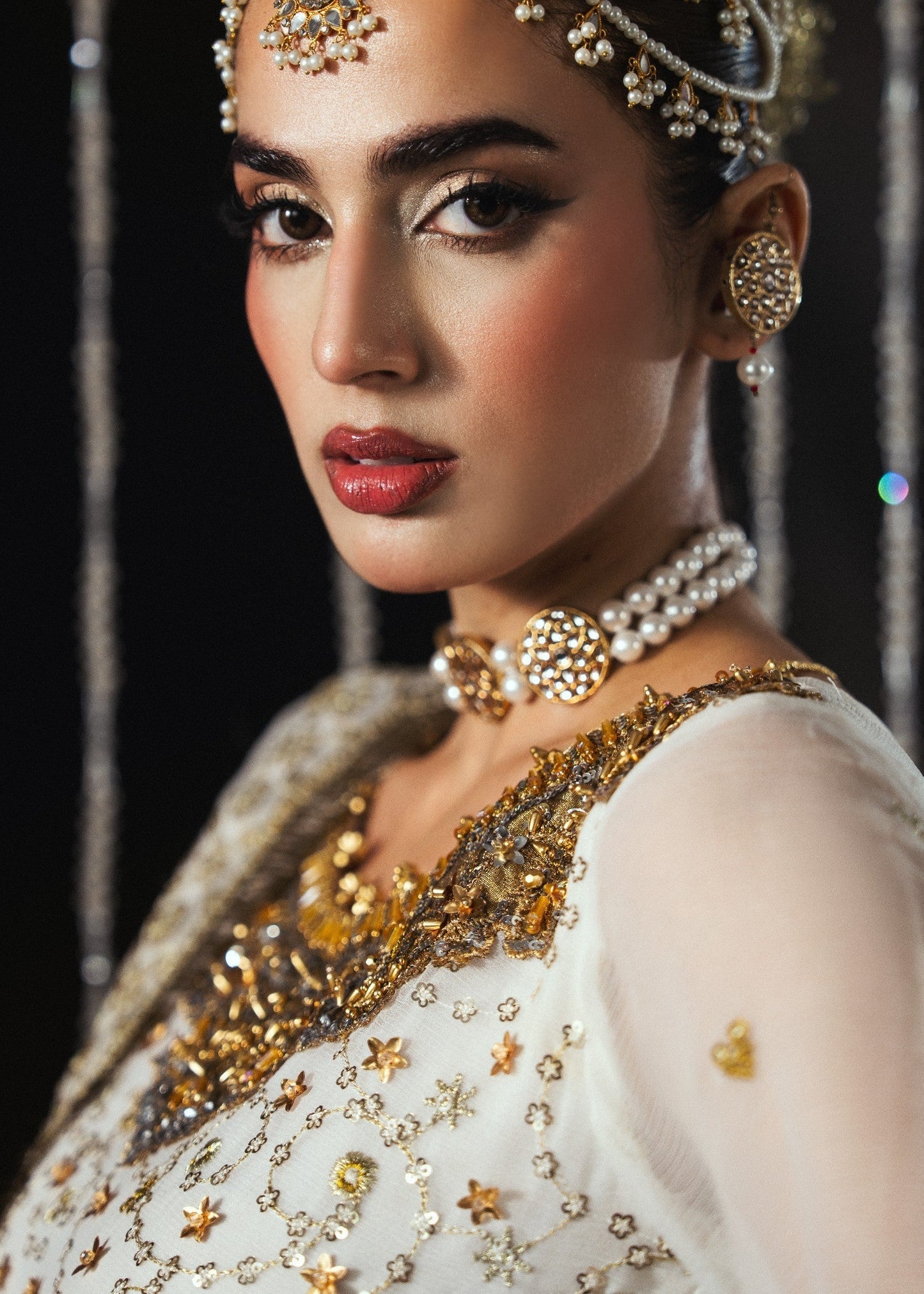 Bridal White Chiffon Layered Maxi Dress Online in Sri Lanka India Australia