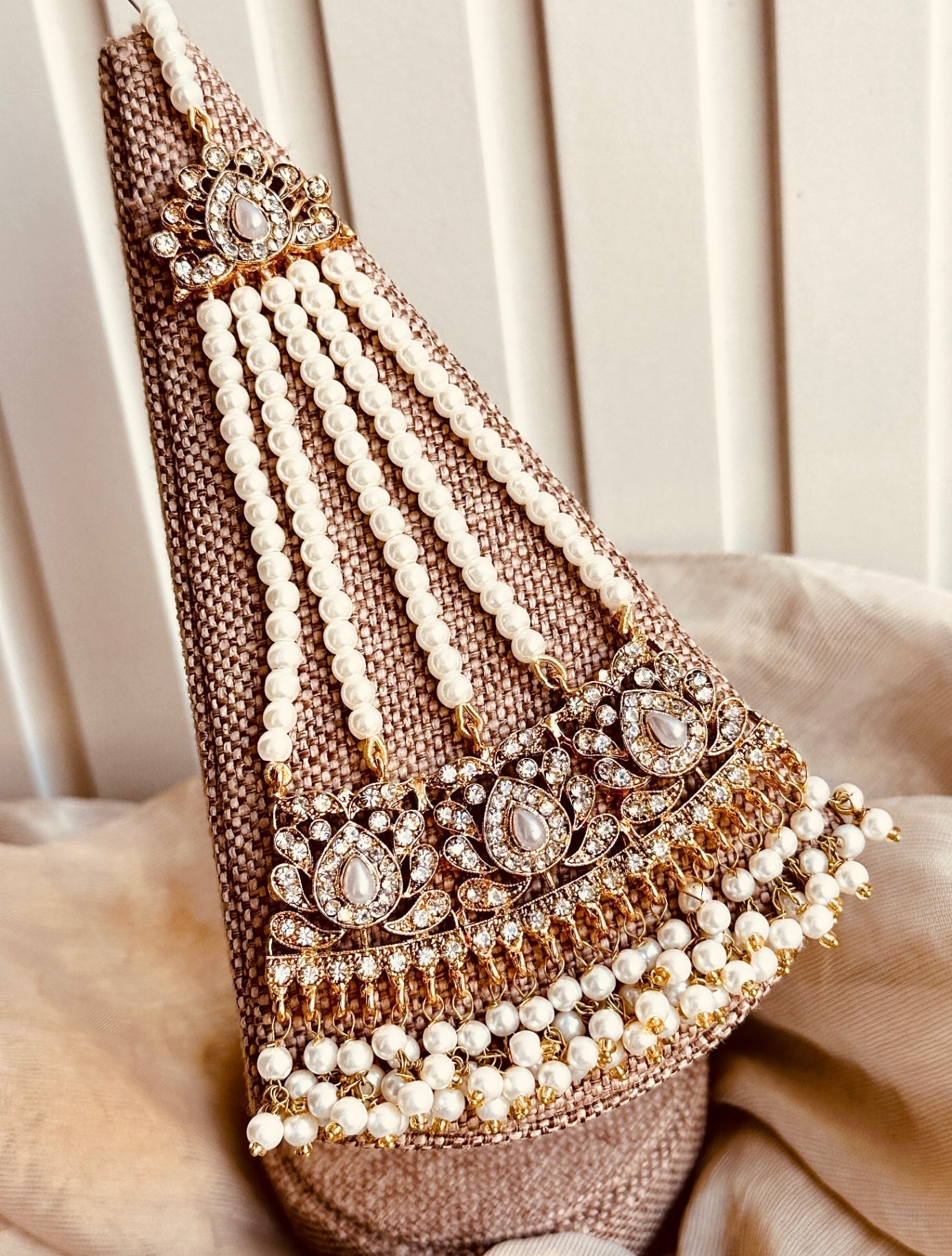 Bridal White Gold Plated Choker Set Online in UK USA Canada