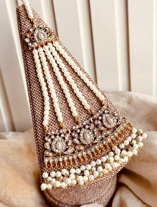 Bridal White Gold Plated Choker Set Online in UK USA Canada