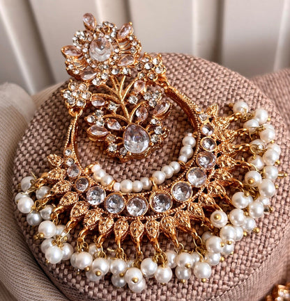 Bridal White Stone Choker Jewellery Online in KSA Riyadh Saudi Arabia Oman Bahrain Qatar