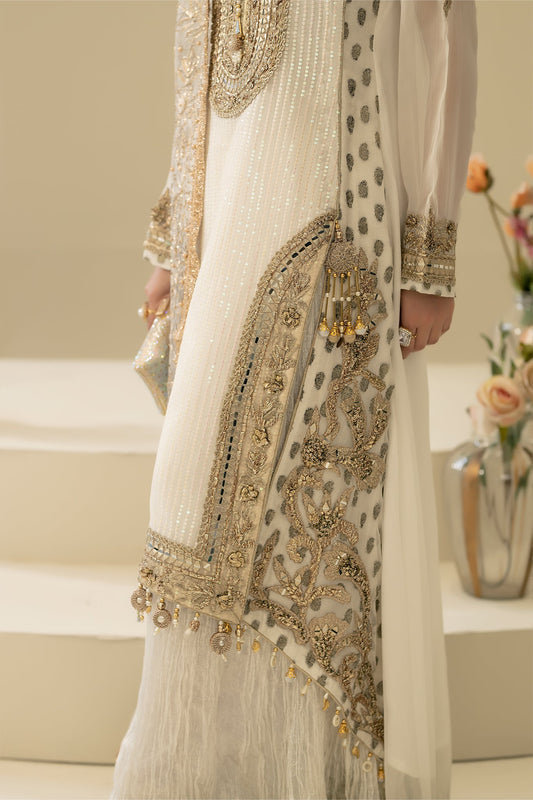 White Handmade Bridal Sharara