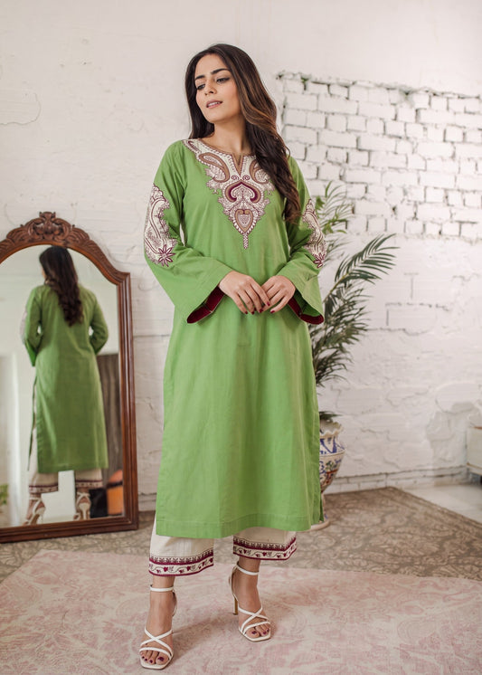 Buy Apple Green Lawn Suit for Women Online in Sri Lanka India Australia