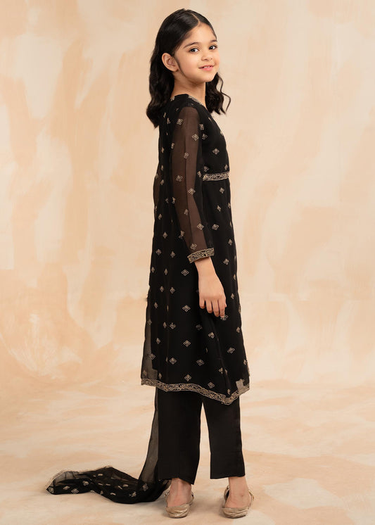 Buy Black Chiffon Embellished Suit Online in Dubai DXB UAE Abudhabi Meena Bazaar