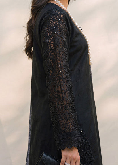 Buy Black Embroidered Lawn Dress Material Online in Sri Lanka India Australia