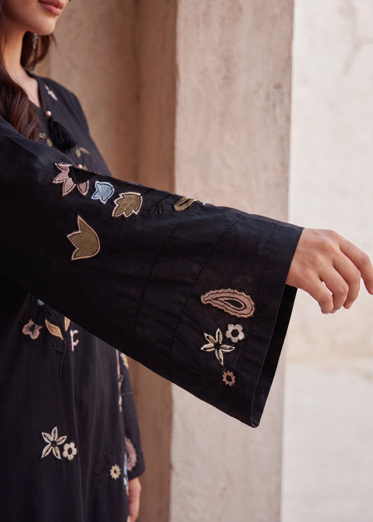 Buy Black Lawn Embroidered Suit Online in Sri Lanka India Australia