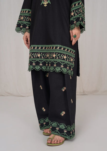 Buy Black Lawn Farshi Shalwar Suit Online in KSA Riyadh Saudi Arabia Oman Bahrain Qatar