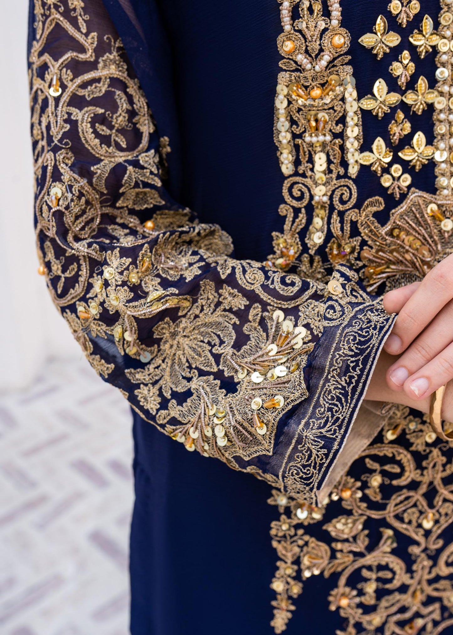 Buy Blue Adda Work Chiffon Suit Online in Sri Lanka India Australia