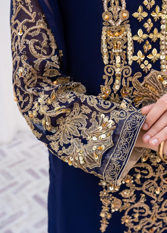 Buy Blue Adda Work Chiffon Suit Online in Sri Lanka India Australia