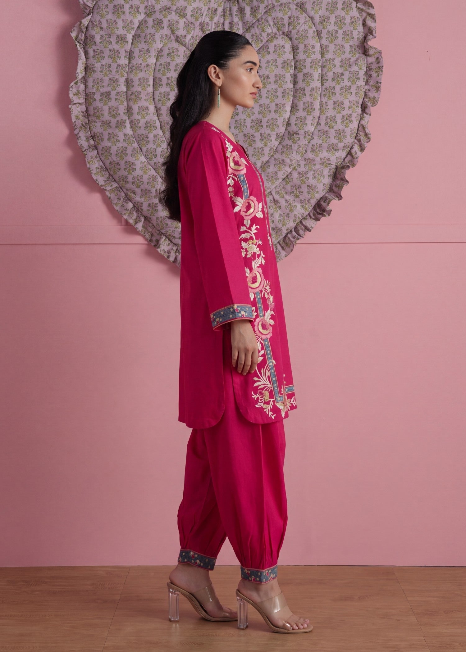 Buy Crimson Embroidered Lawn Salwar Kameez Online in Dubai DXB UAE Abudhabi Meena Bazaar