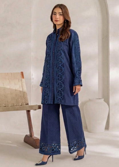 Buy Dark Blue Lawn Suit for Women Online in Dubai DXB UAE Abudhabi Meena Bazaar