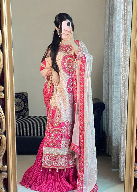 Buy Embroidered Chiffon Sharara Potli Bag Online in Dubai DXB UAE Abudhabi Meena Bazaar
