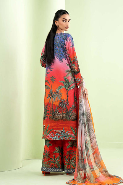 Buy Floral Embroidered Lawn Suit Online in Dubai DXB UAE Abudhabi Meena Bazaar