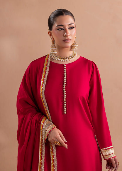 Buy Fuchsia Raw Silk Gharara Online in Dubai UAE Abudhabi Ajman Sharjah
