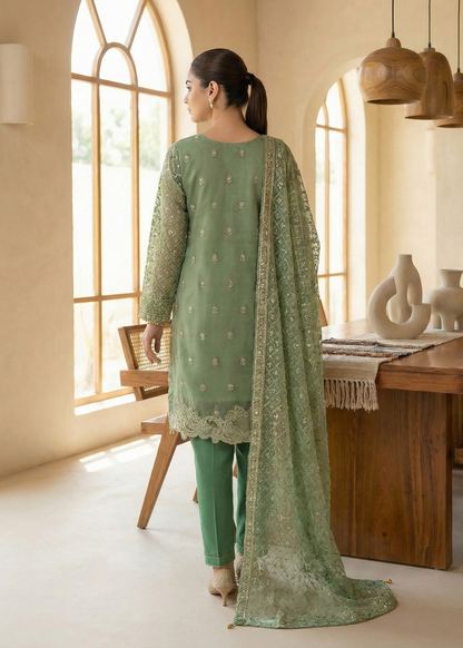 Buy Green Organza Straight Kurta Suit Online in Sri Lanka India Australia