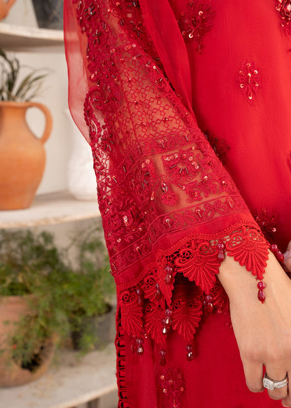 Buy Maroon Organza Adda Work Suit Online in Dubai DXB UAE Abudhabi Meena Bazaar