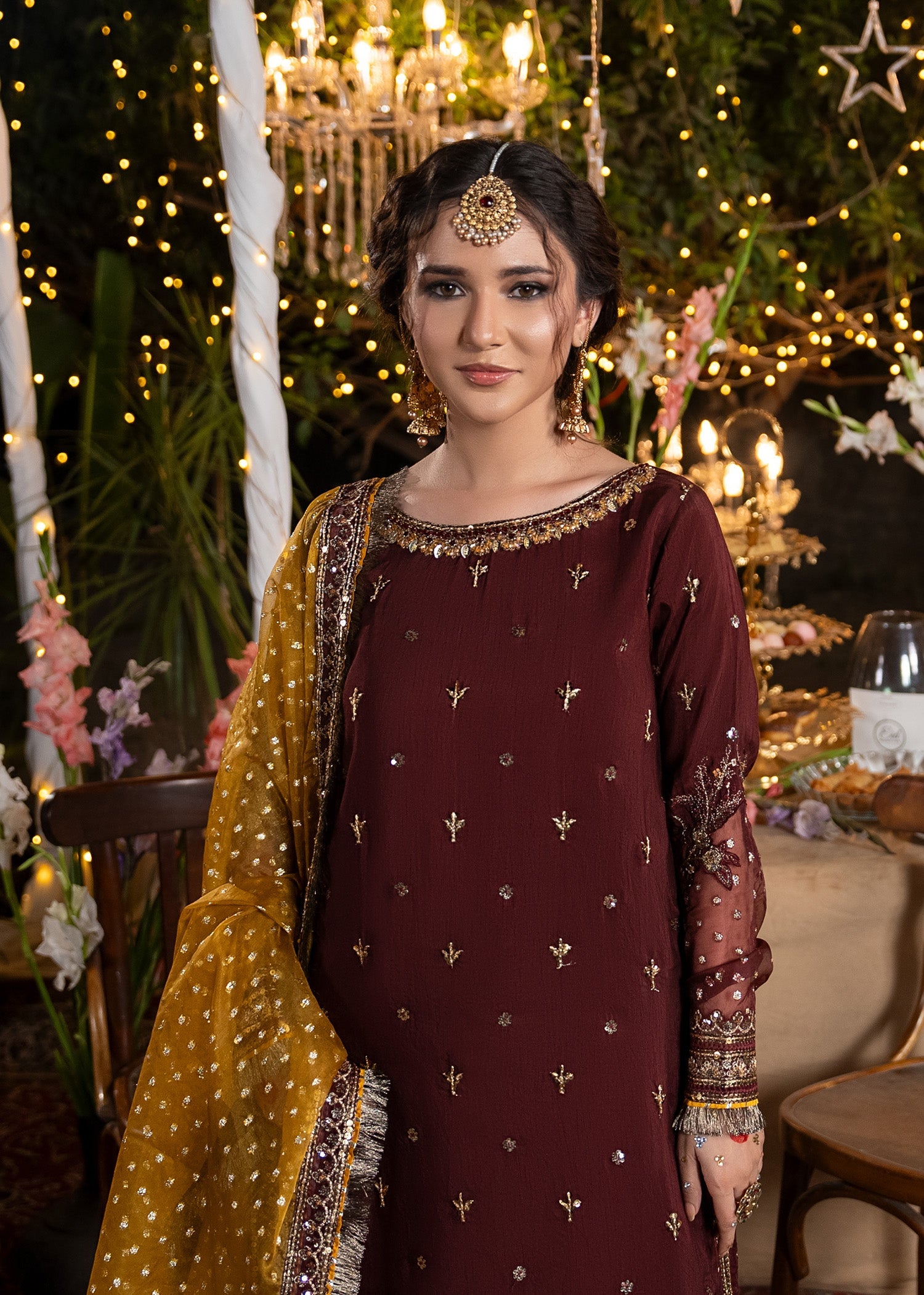 Buy Maroon Raw Silk Sharara with Dupatta Online in Dubai DXB UAE Abudhabi Meena Bazaar
