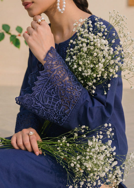 Buy Navy Blue Lawn Embroidered Salwar Kameez Online in Sri Lanka India Australia