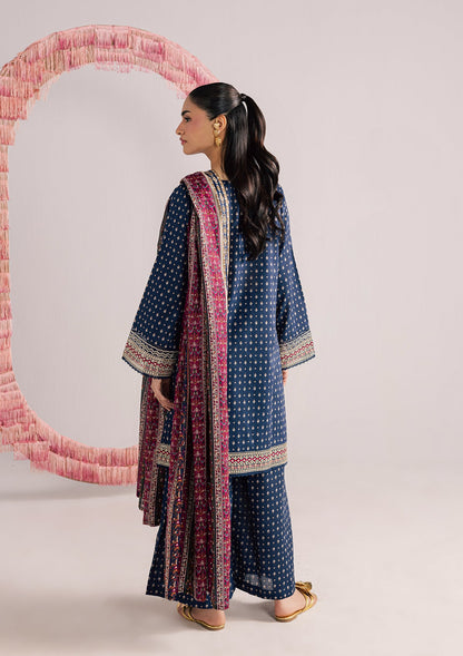 Buy Navy Blue Lawn Embroidered Suit Online in Sri Lanka India Australia