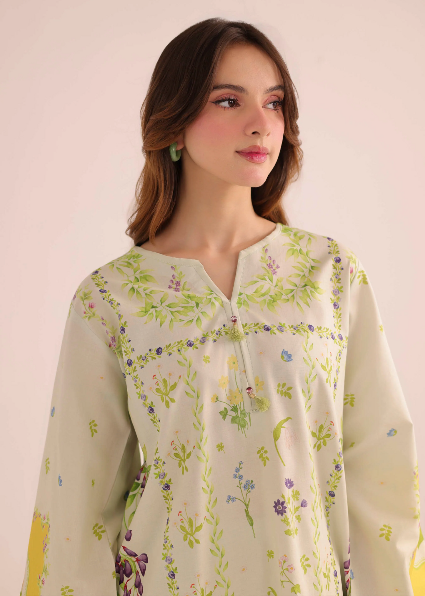 Buy Pastel Green Lawn Dress Material Online in Dubai DXB UAE Abudhabi Meena Bazaar