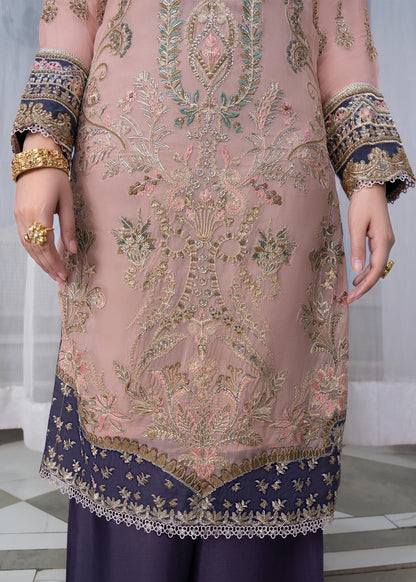 Buy Peach Chiffon Sharara Set Online in Dubai UAE Abudhabi Ajman Sharjah