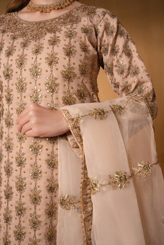 Buy Peach Pink Raw Silk Embroidered Suit Online in Sri Lanka India Australia