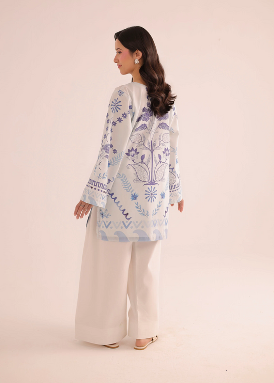 Buy Pearl White Poly Lawn Pakistani Clothes Online in Dubai DXB UAE Abudhabi Meena Bazaar