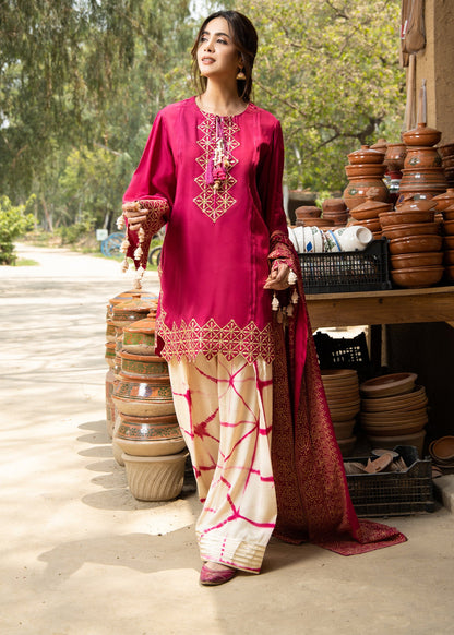 Buy Pink Embroidered Farshi Shalwar Kameez Online in Dubai DXB UAE Abudhabi Meena Bazaar