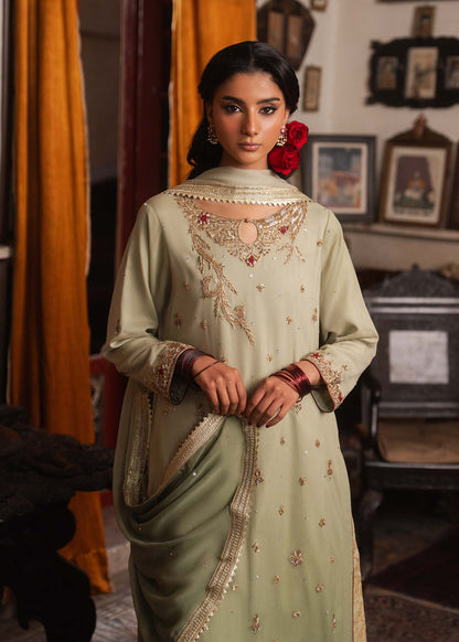 Buy Pistachio Green Chiffon Dress Material Online in Sri Lanka India Australia