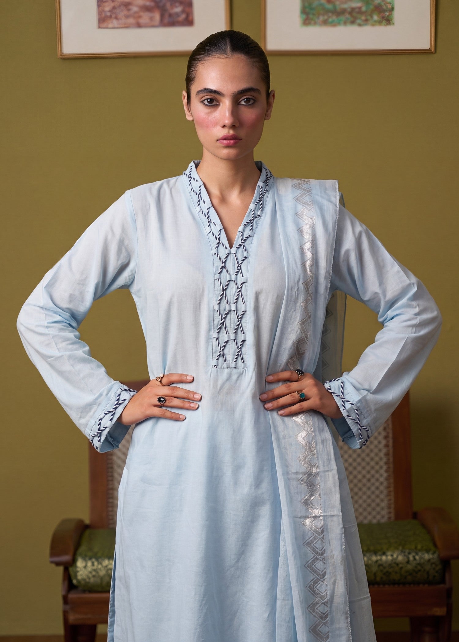 Buy Sky Blue Lawn Salwar Kameez Lacework Online in Sri Lanka India Australia