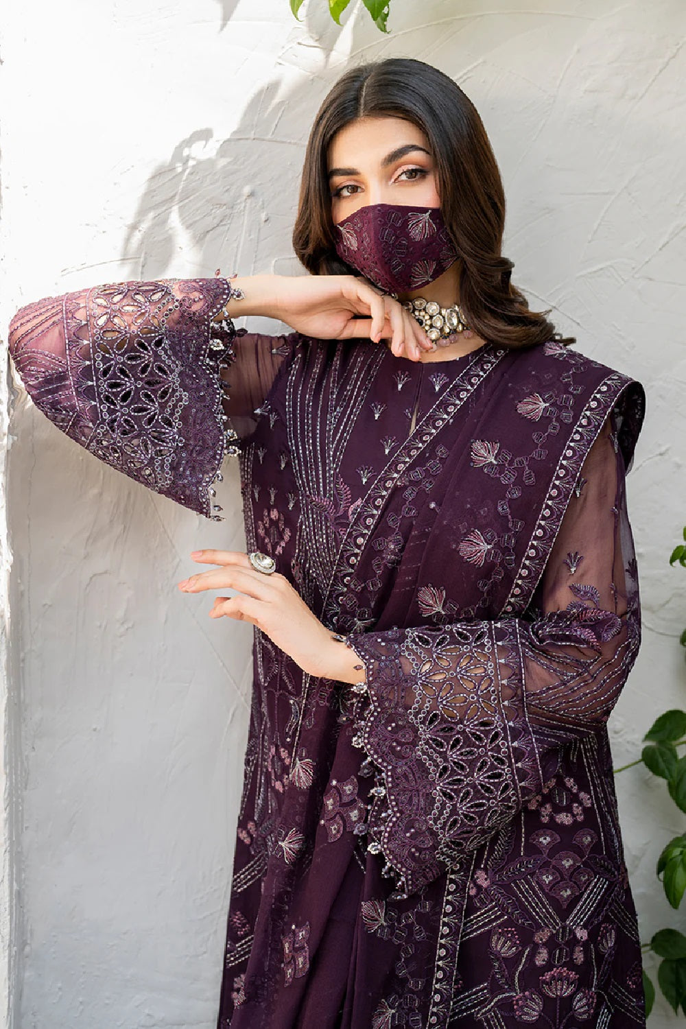 Buy Unstitched semi stitched Chiffon Pakistani Suit Online in Sri Lanka India Australia