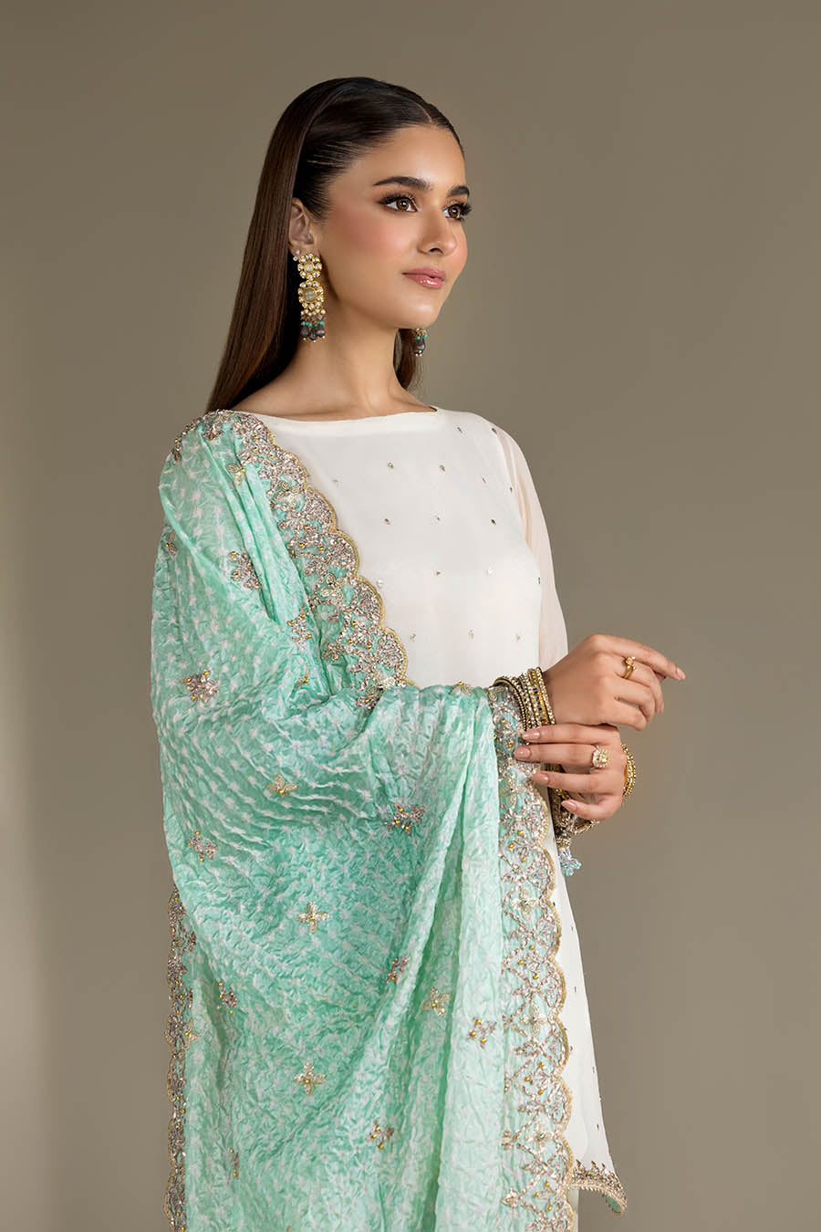 Buy White Crinkle Chiffon Farshi Shalwar Kameez Online in Dubai DXB UAE Abudhabi Meena Bazaar
