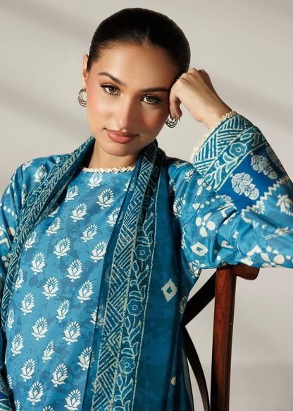 Casual Multi Print Silk Lawn Salwar Kameez Online in KSA Riyadh Saudi Arabia Oman Bahrain Qatar