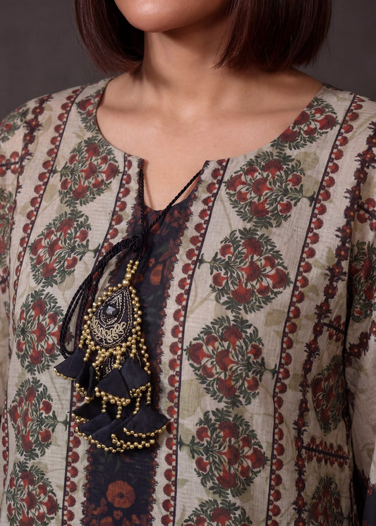 Casual Printed Kaftan Dress Online in UK USA Canada
