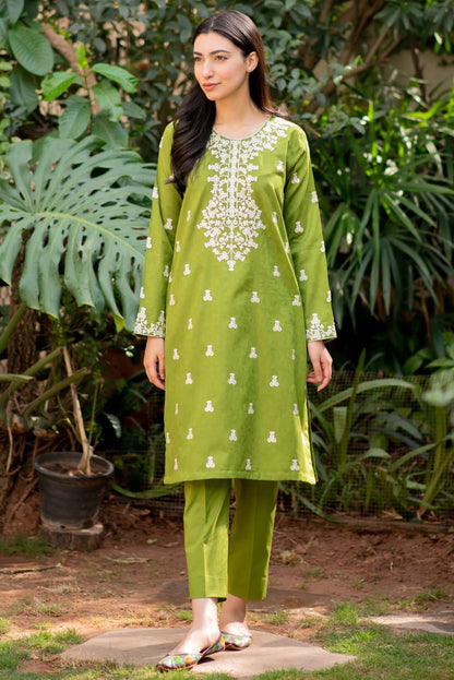 Forest Green Kurta with Straight Pants