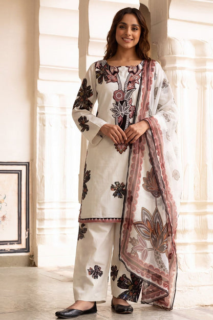Chalk Embroidered Lawn Shalwar Kameez Online in Dubai UAE Abudhabi Ajman Sharjah