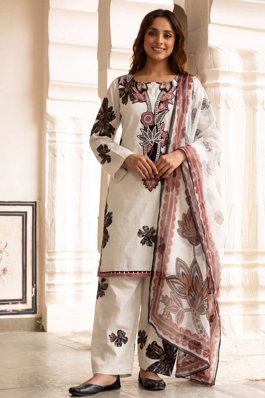 Chalk Embroidered Lawn Shalwar Kameez Online in Dubai UAE Abudhabi Ajman Sharjah