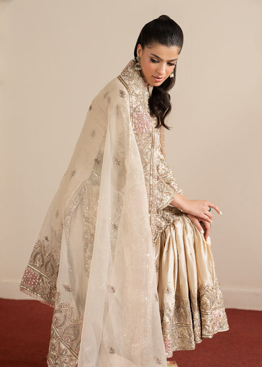 Champagne Beige Formal Gharara Suit with Dupatta Online in Sri Lanka India Australia