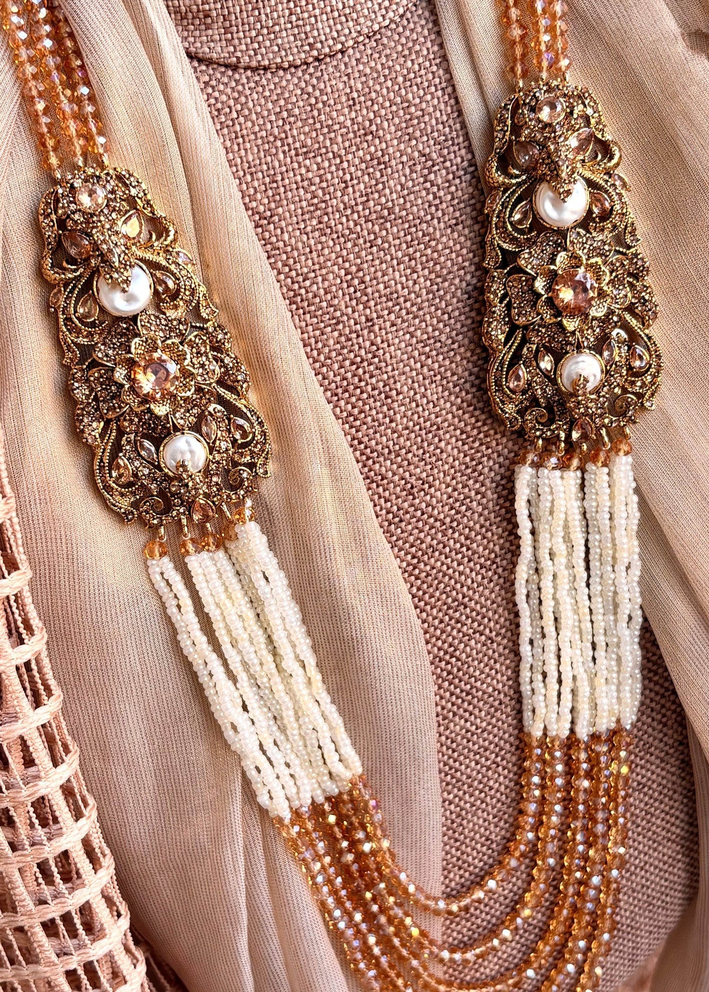 Champagne Gold Malaa Set for Weddings Online in UK USA Canada