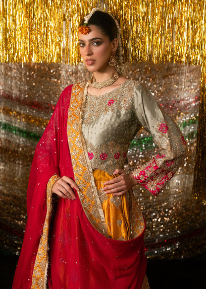 Charmuse Shamooz Lehenga Choli with Chiffon Dupatta Online in Dubai UAE Abudhabi Ajman Sharjah
