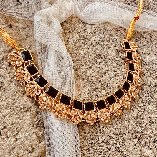 Chic Black Gold Plated Evening Jewelry Set Online in UK USA Canada
