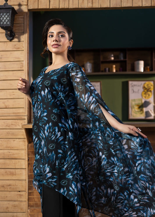 Chiffon Cape Kaftan for Women Online in Dubai DXB UAE Abudhabi Meena Bazaar