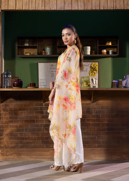 Chiffon Cape Style Kaftan for Women Online in KSA Riyadh Saudi Arabia Oman Bahrain Qatar